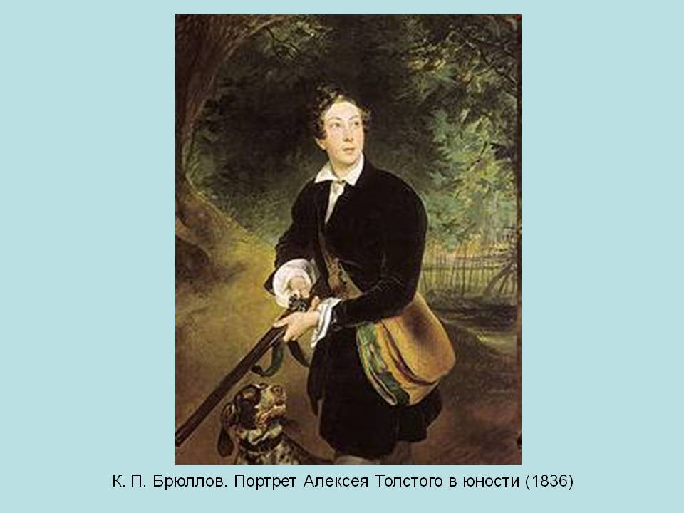 Портрет Алексея Толстого в юности