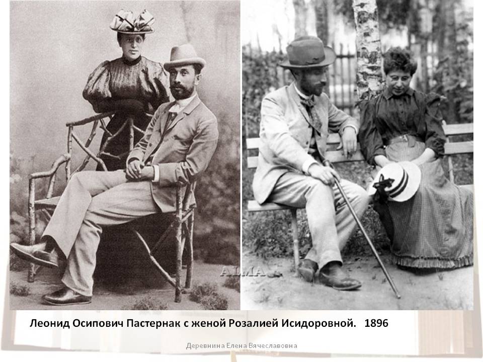 Леонид Осипович Пастернак с женой Розалией Исидоровной
