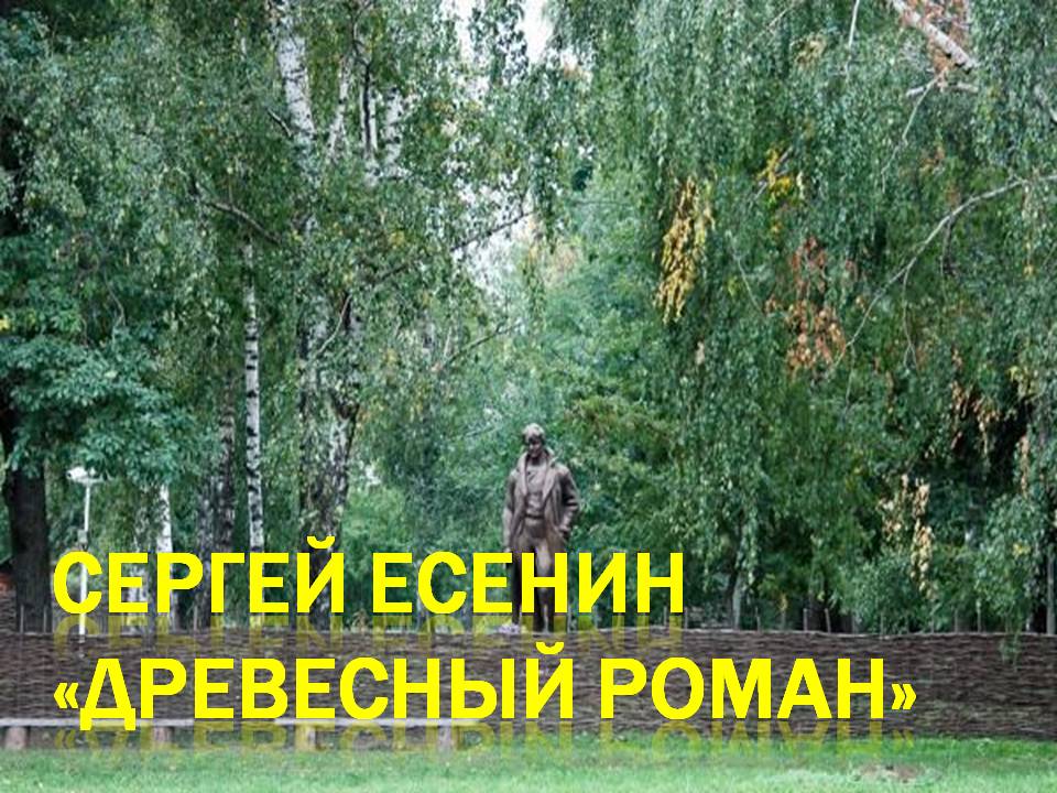 Сергей Есенин «Древесный роман»