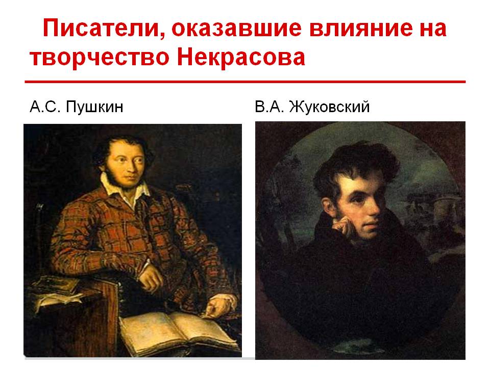 Писатели, оказавшие влияние на творчество Некрасова