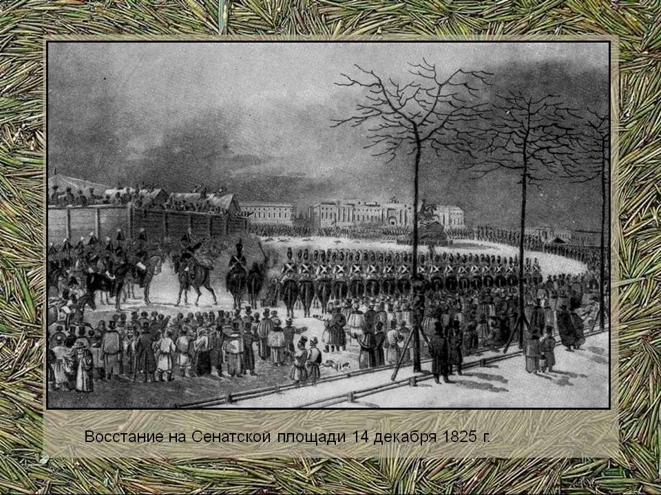 Восстание на Сенатской площади 14 декабря 1825 г