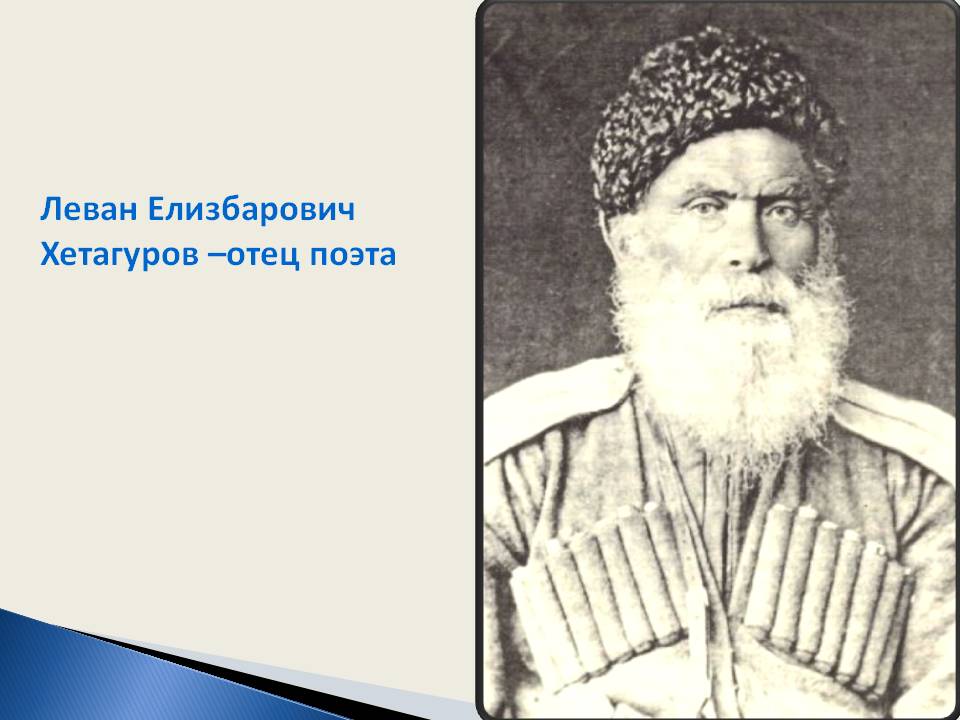 Леван Елизбарович Хетагуров –отец поэта