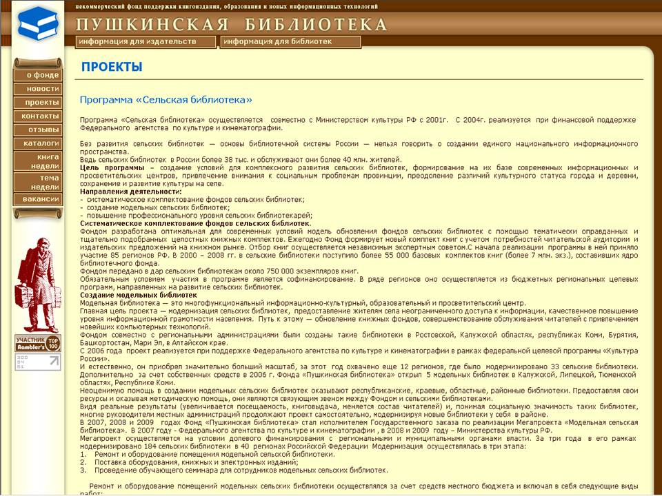 Модельные библиотеки Белгородской области