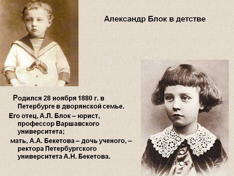 Александр Блок в детстве